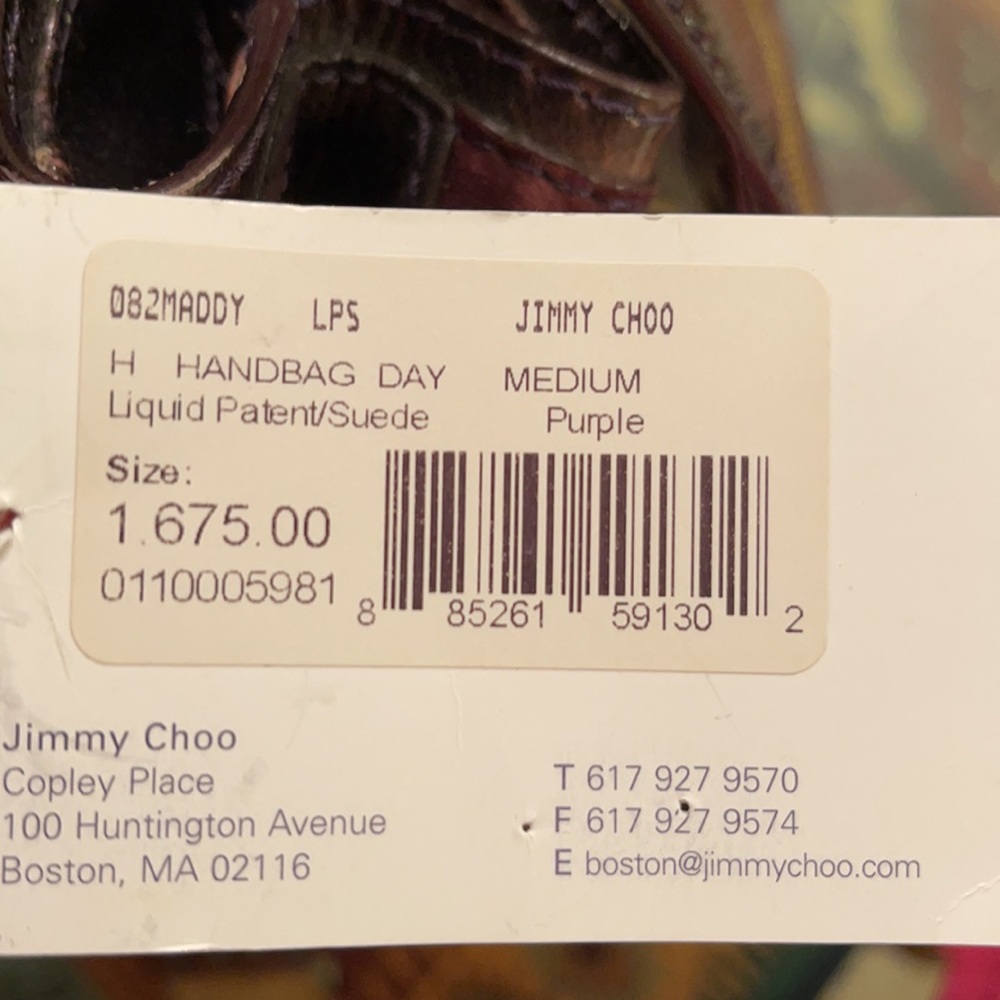💯 Authentic Jimmy Choo Maddy Patent Leather Bag - Picture 12 of 12
